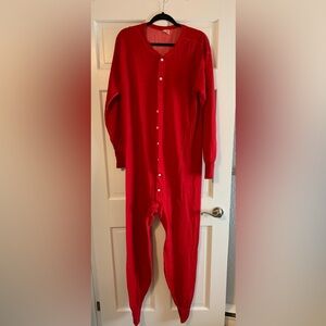 Stanfield’s Red Union Suit Long Johns One Piece Thermal PJs